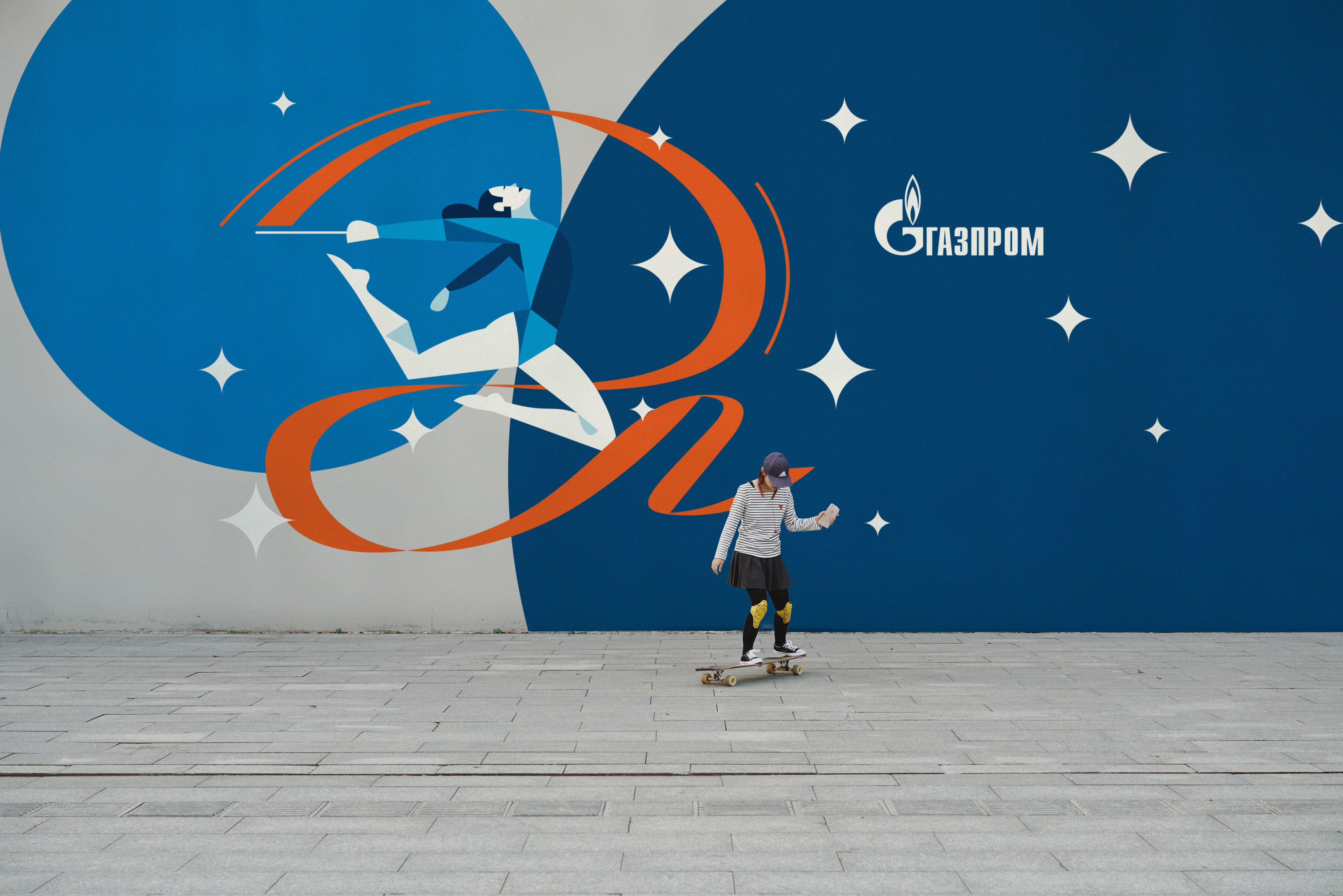 Графика для спортивных проектов «Газпрома»