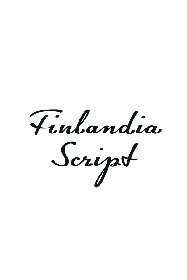 Финляндия скрипт шрифт